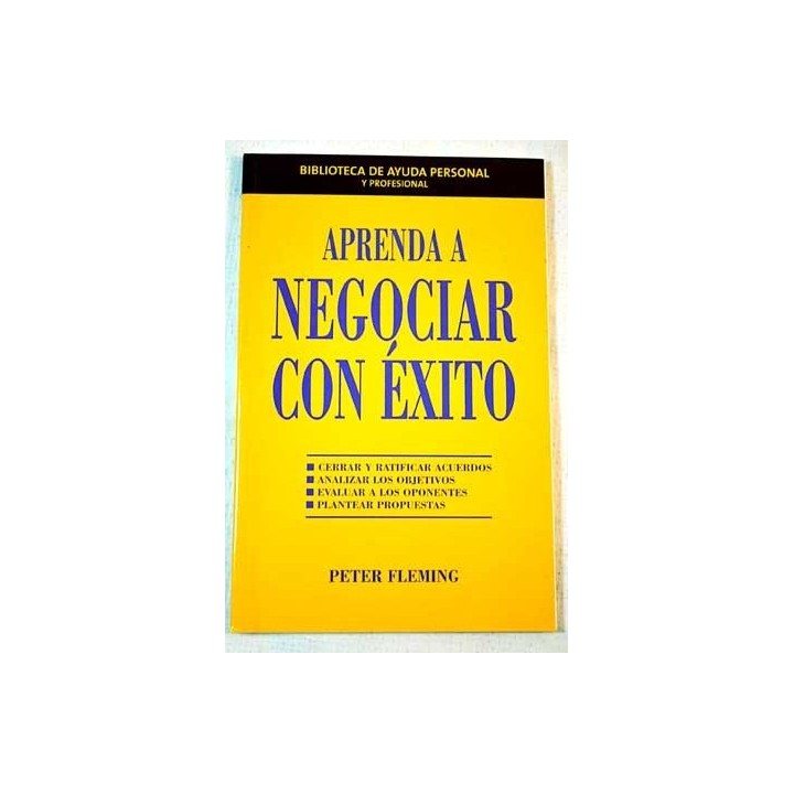 APRENDE A NEGOCIAR CON ÉXITO